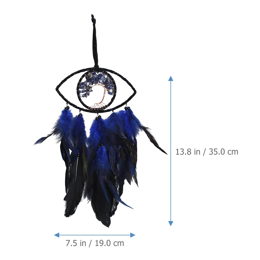 

Life Tree Dream Catcher Pendant Elegant Handmade Plumes Hanging Decor for Bedroom Living Room Car Home Ornament