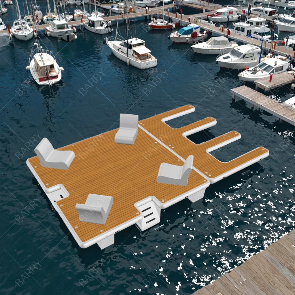 

2025 Hot Selling Inflatable Platform Floating Dock For Water Sea Pontoon Boat Jet Ski Yacht