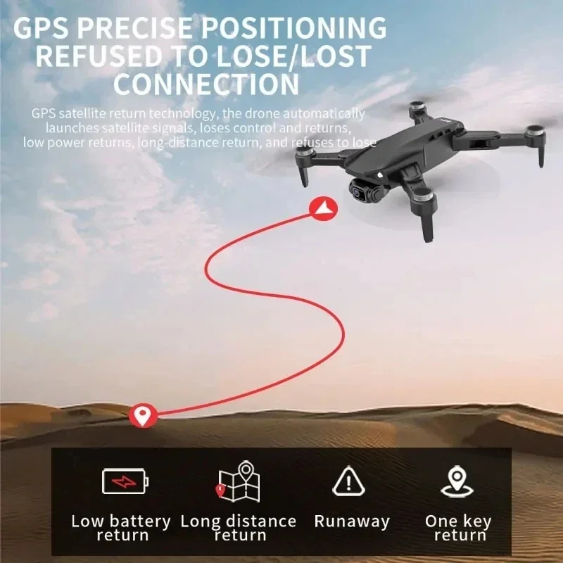 L900 Pro SE GPS Drone Profesional 4K HD cámara 5G WIFI FPV Quadcopter con Motor sin escobillas plegable RC Drones para niños Juguetes