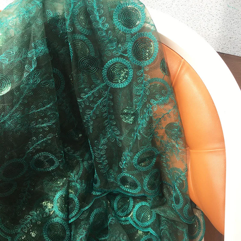 

1 ярд блестящей сетчатой вышивки в богемном стиле для шитья, свадебного платья, тематической ткани для фонов