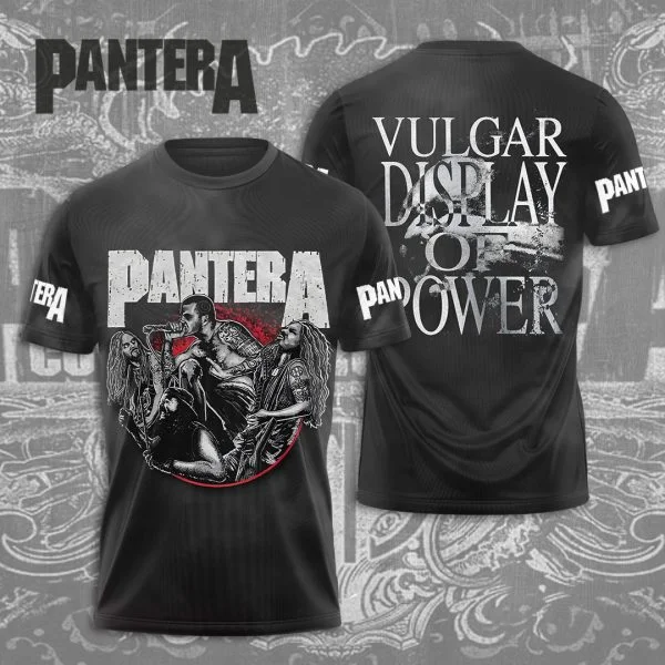 Classic Rock Band Pantera Album T-Shirts 3D Printing Men Women Hip Hip Short Sleeve T Shirt Oversized Streetwear Men\'s Clothing