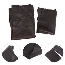 1 PC Black Whole Sheet Leather Fabric Sheet Real Goat Skin Piece Sewing Leather Material Thickness 0.6mm