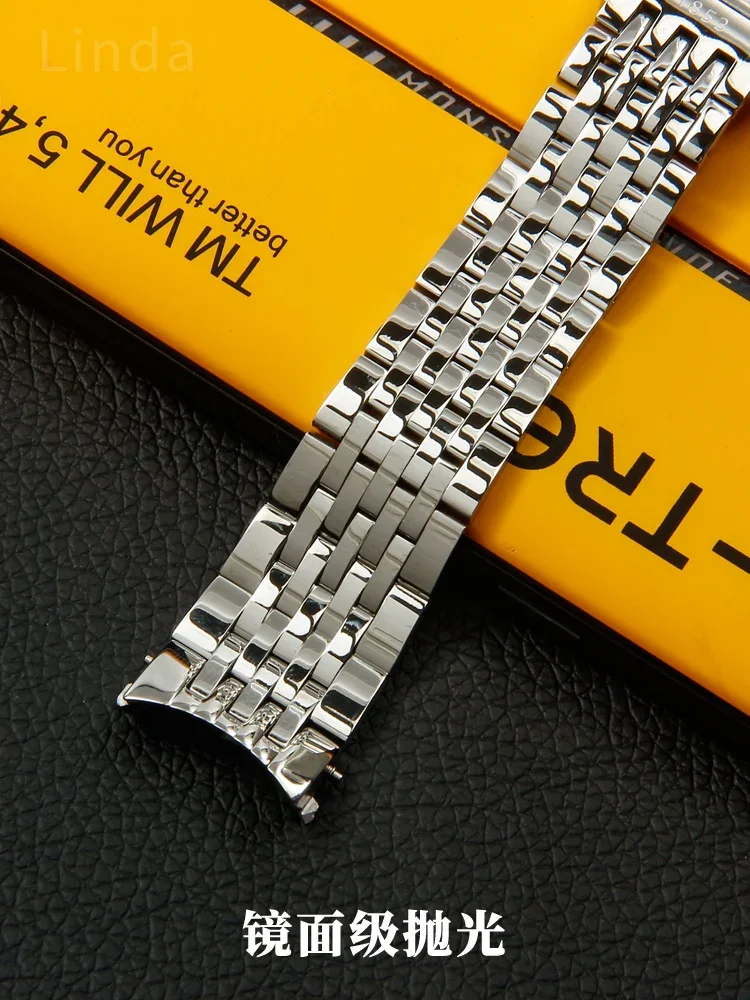 For Tissot Le Locle T41/T006 Stainless Steel Watch Strap 1853 Men\'s Watch Bracelet 19mm Watch Steel Band Accessories