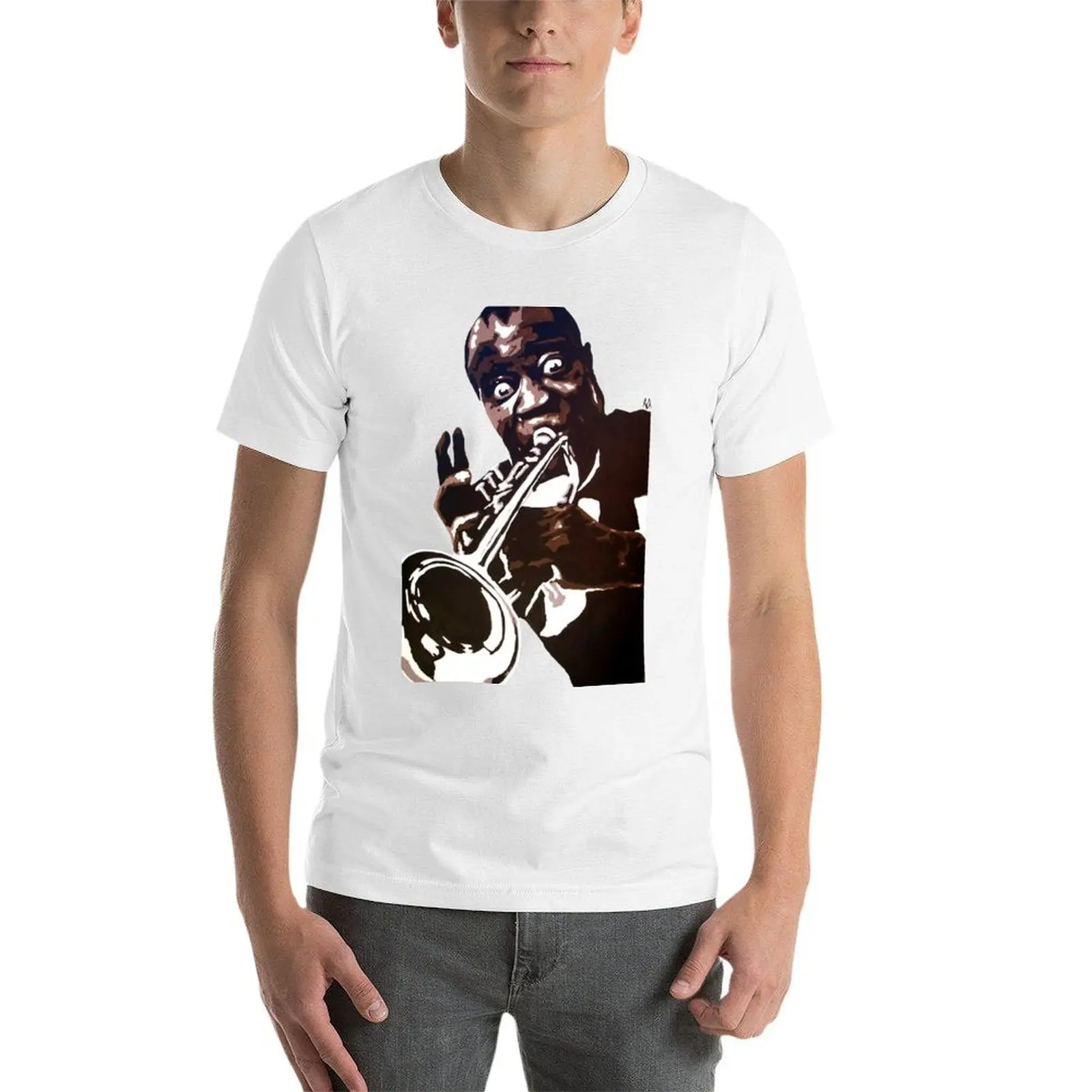 تي شيرت لويس أرمسترونج تي شيرت للرجال جرافيك عتيق تي شيرت للرجال تي شيرت جرافيك تي شيرت