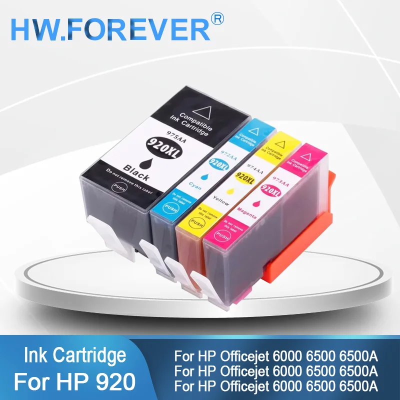 

Совместимый картридж 920 920XL для беспроводного картриджа HP Officejet 6000 6500 6500A 7000 7500 7500A с чернилами для принтера