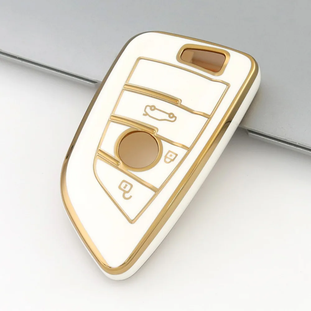 3Buttons TPU Car Remote Key Case Cover Shell Fob for BMW 1 3 5 6 7 Series X1 X3 X5 X6 X7 G20 G30 G11 F15 F16 G01 G02 F48 Keyless