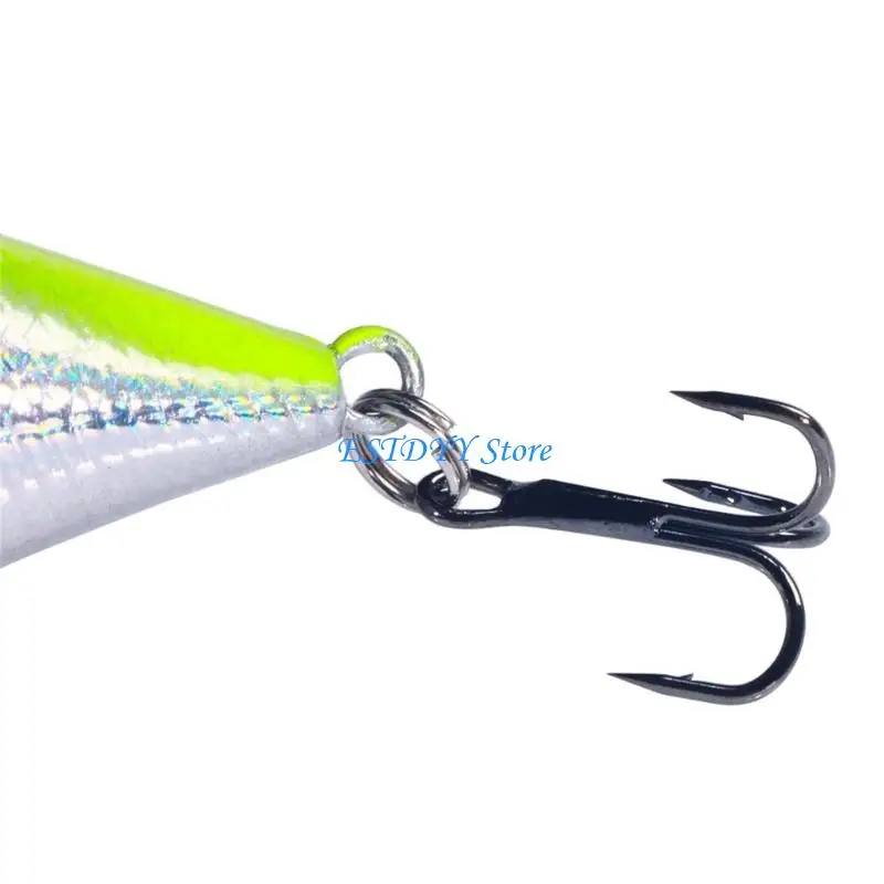 

G6DE 5Pcs Plastic Baits Artificial Hard Baits Swimbait Crank Baits with Tackle Box