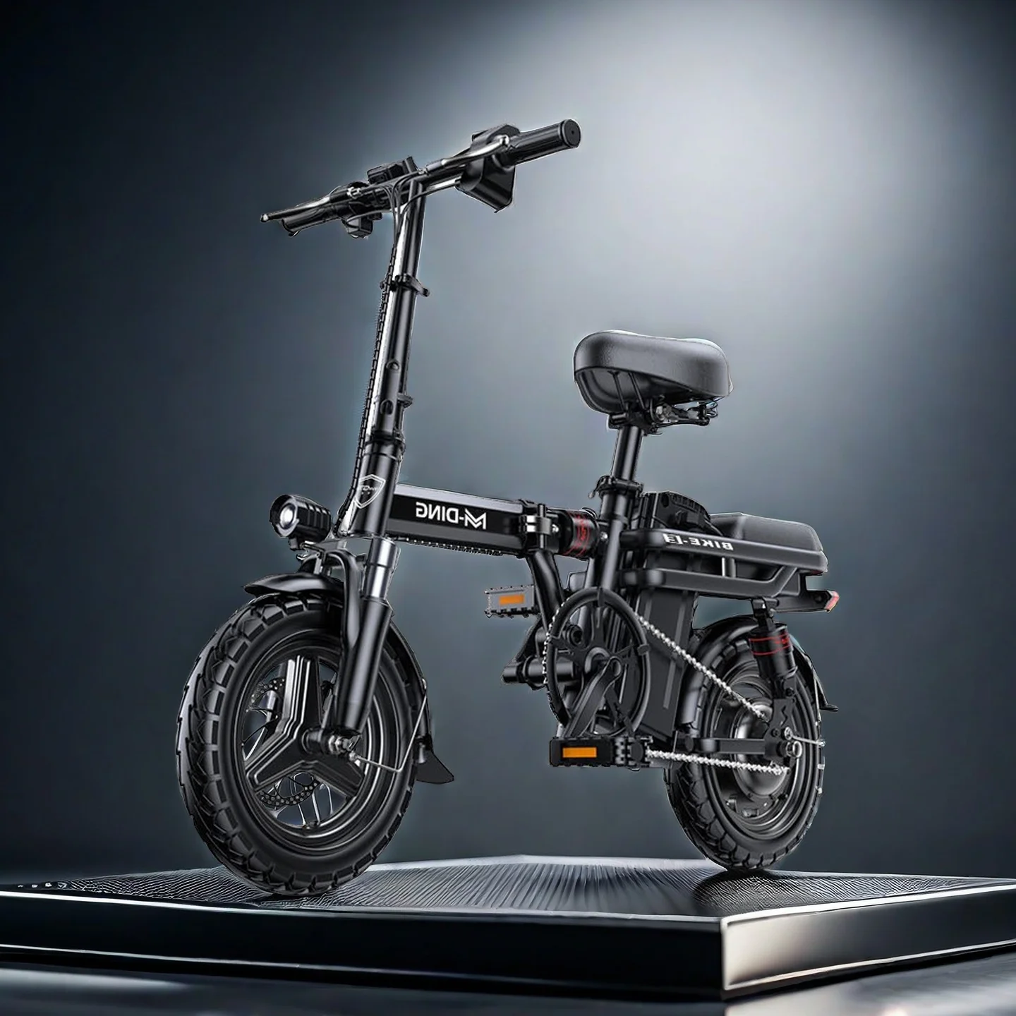 

400W Folding E-Bike 54.6V 15Ah Removable Battery 45 Miles Electric Bicycle, LCD Display, Dual Disk Brakes, Portable Adult E-Bike