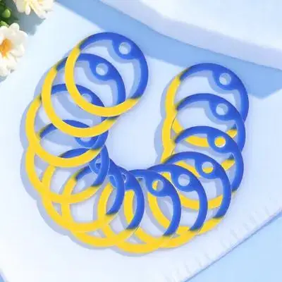 

12Pcs Pet Name Tag Mute Hoops Fine Workmanship Dog Tag Ring Practical Durable Protect Daily Wear Tear Pet Supply