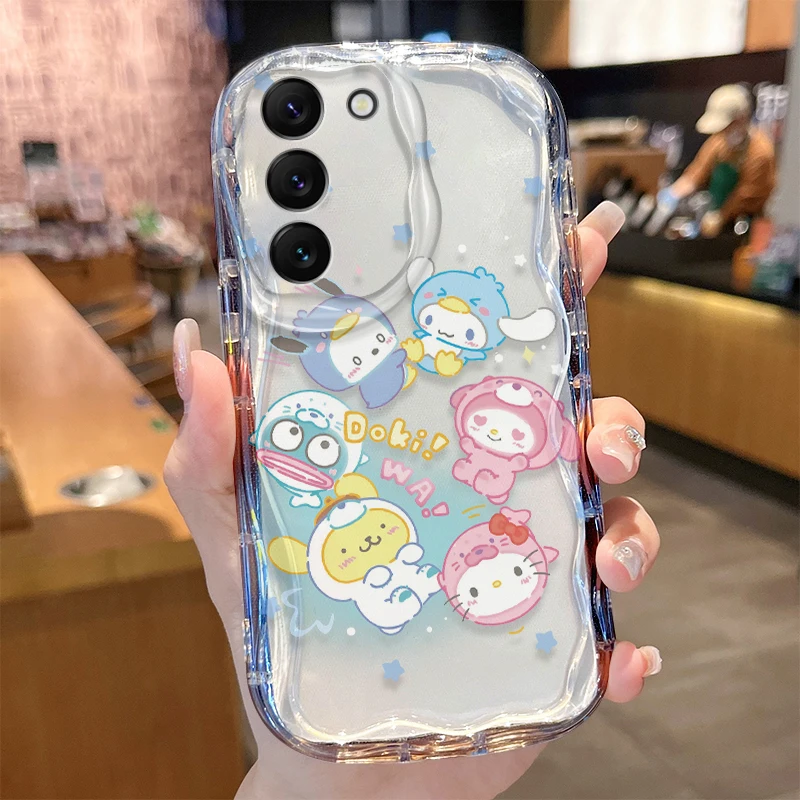 Custodia Sanrio Kuromi Baku per Samsung Galaxy A34 A33 A32 A31 A30 A20 A24 A23 A22 A21S A20S A14 A13 A12 A10S A04E A04 A03 TPU Cover