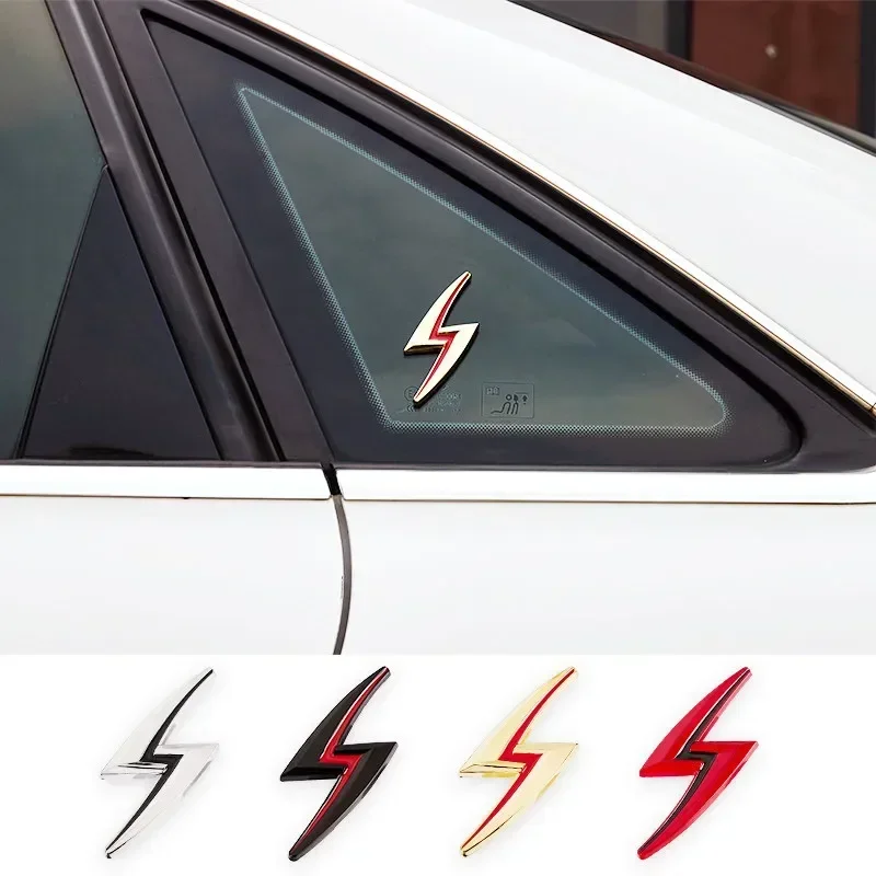 3D Metal Lightning Logo Car Rear Trunk Side Fender Emblem Badge Sticker For Nissan S10 S11 S12 S13 S14 S15 200SX 240SX