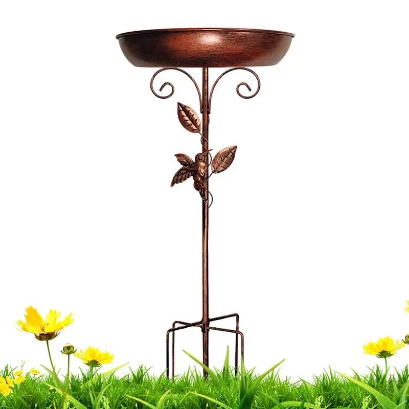 

Bird Baths For Outdoors Birdfeeder Water Bowl Vintage Bird Bath Decoration For Pond Birdwatching Balcony Farmhouse Backyard