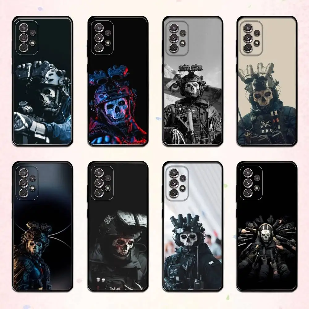 

C-COD C-Call Of D-Duty Ghosts Phone Case For Samsung S 25,24,23,22,30,21,10,9,Ultra,Plus,Lite,FE,4,5 G Soft Black Case