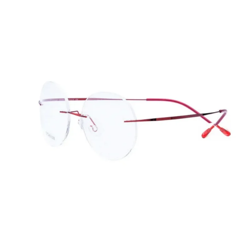 Titanium Women\'s Ultra-Light Alloy Rimless Reading Glasses Presbyopic +1.00 to +4.00 Strength