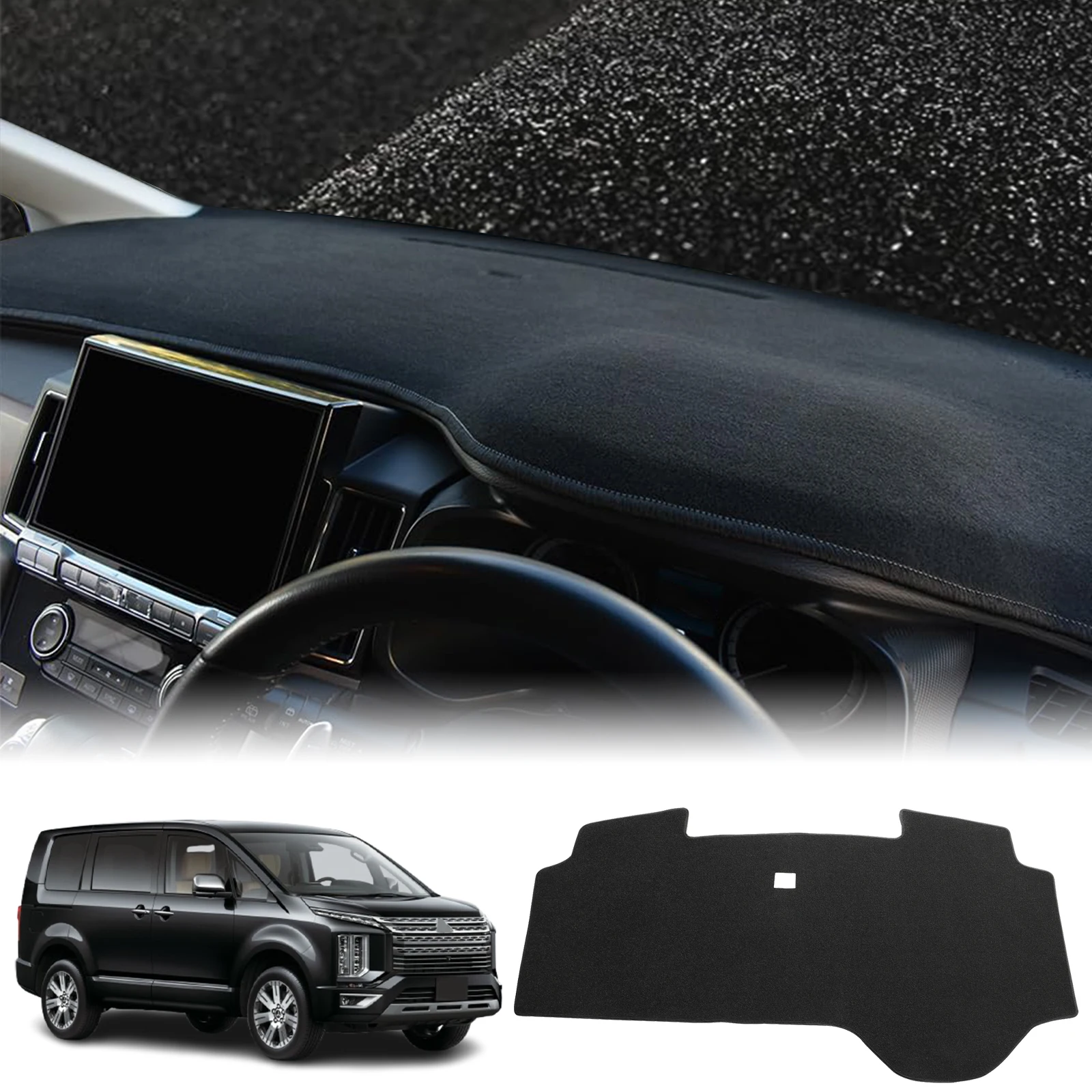 

fit for Mitsubishi Delica D:5 D5 2019 2020-2025 Dash Mat Sunshade Car Accessories Dashmat Dashboard Cover Pad Protective Carpet