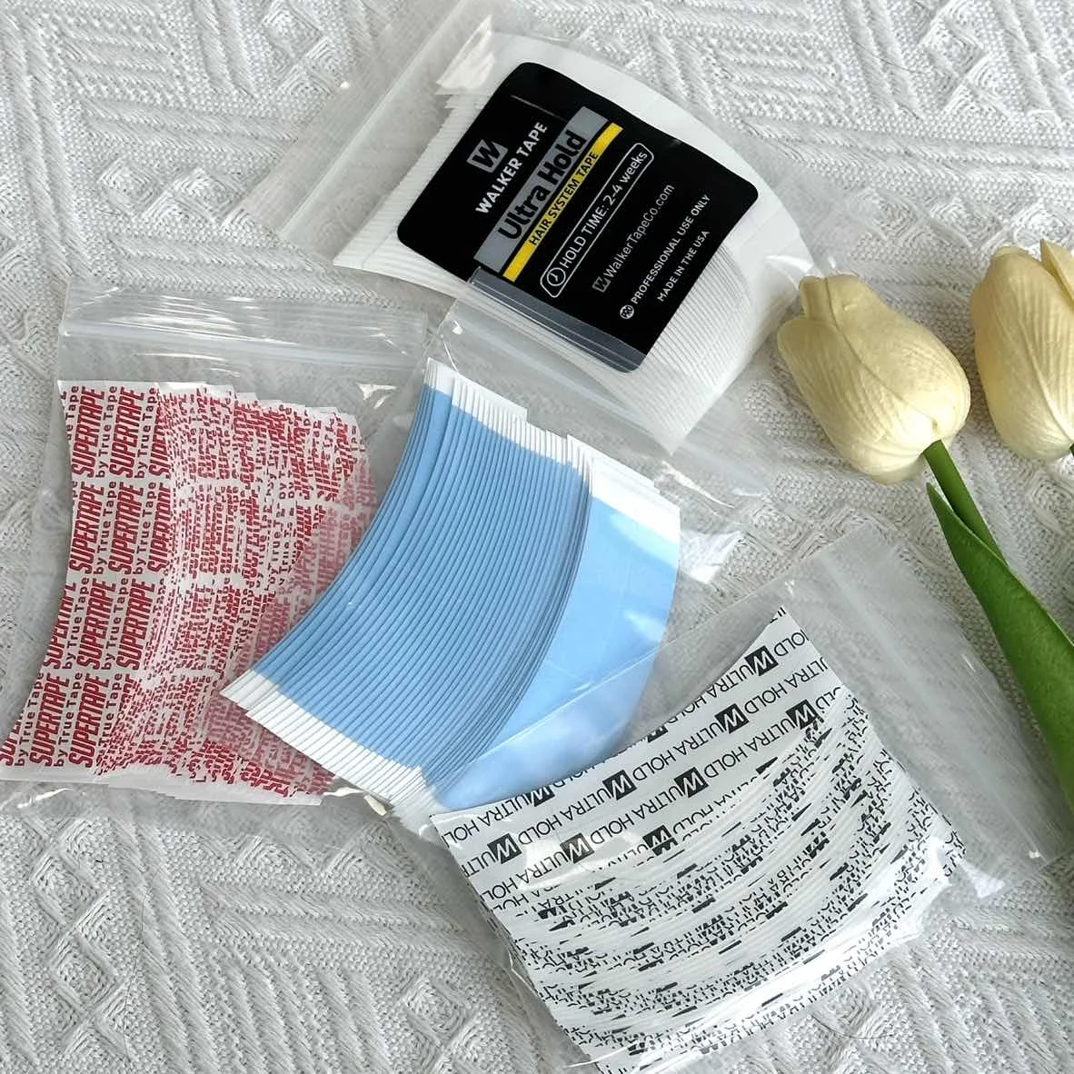 36 шт./пакет, белая ультрафиксирующая клейкая лента для парика, двусторонняя лента для парика/кружевного парика, клейкая лента для волос