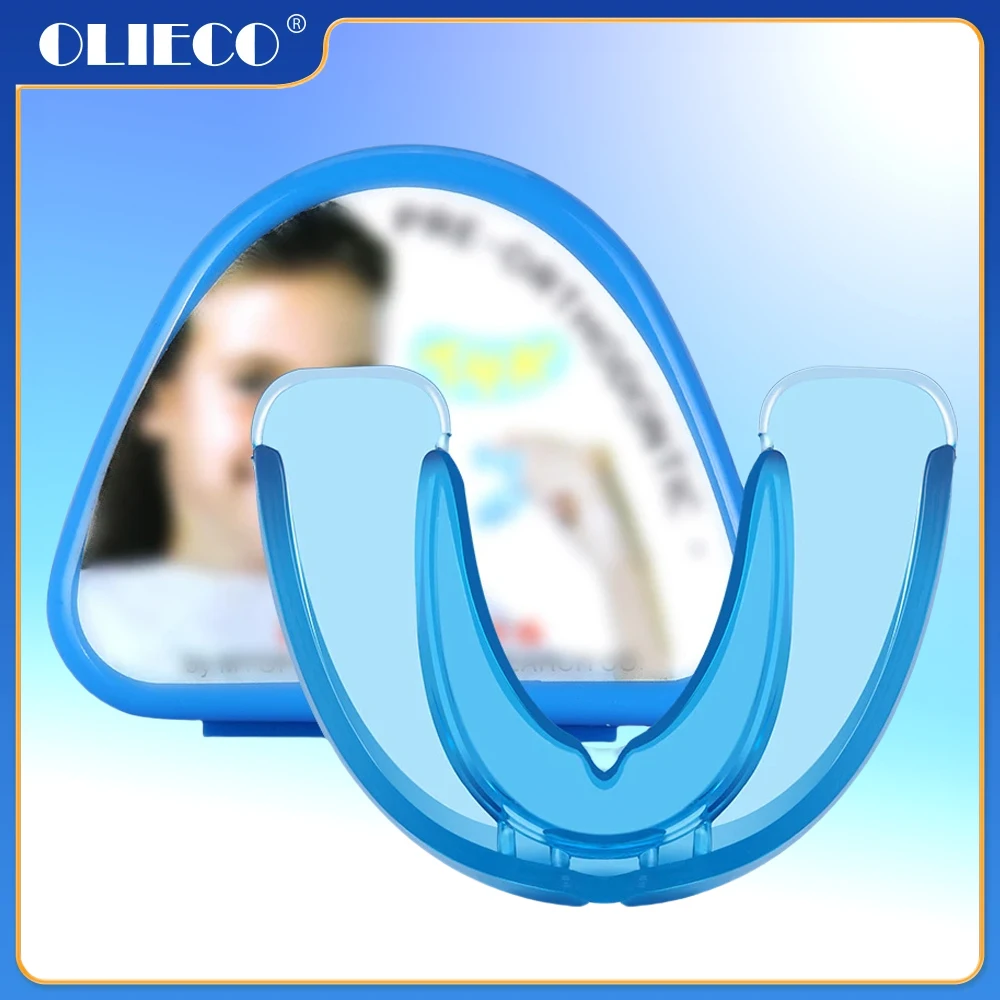 OLIECO Orthodontic Braces with Box Orthodontic Retainer for Children Kids Teeth Trainer Dental Tray Dentistry Tools