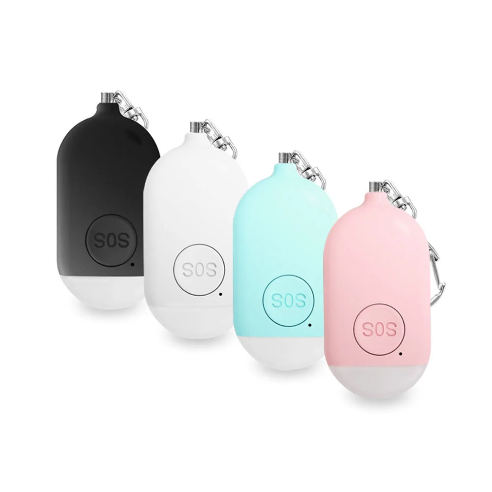 Personal Safety Alarm Keychain 130dB With LED Scream Loud Personal Safety Protect Alert Women Girl Emergency Self Defense Alarm