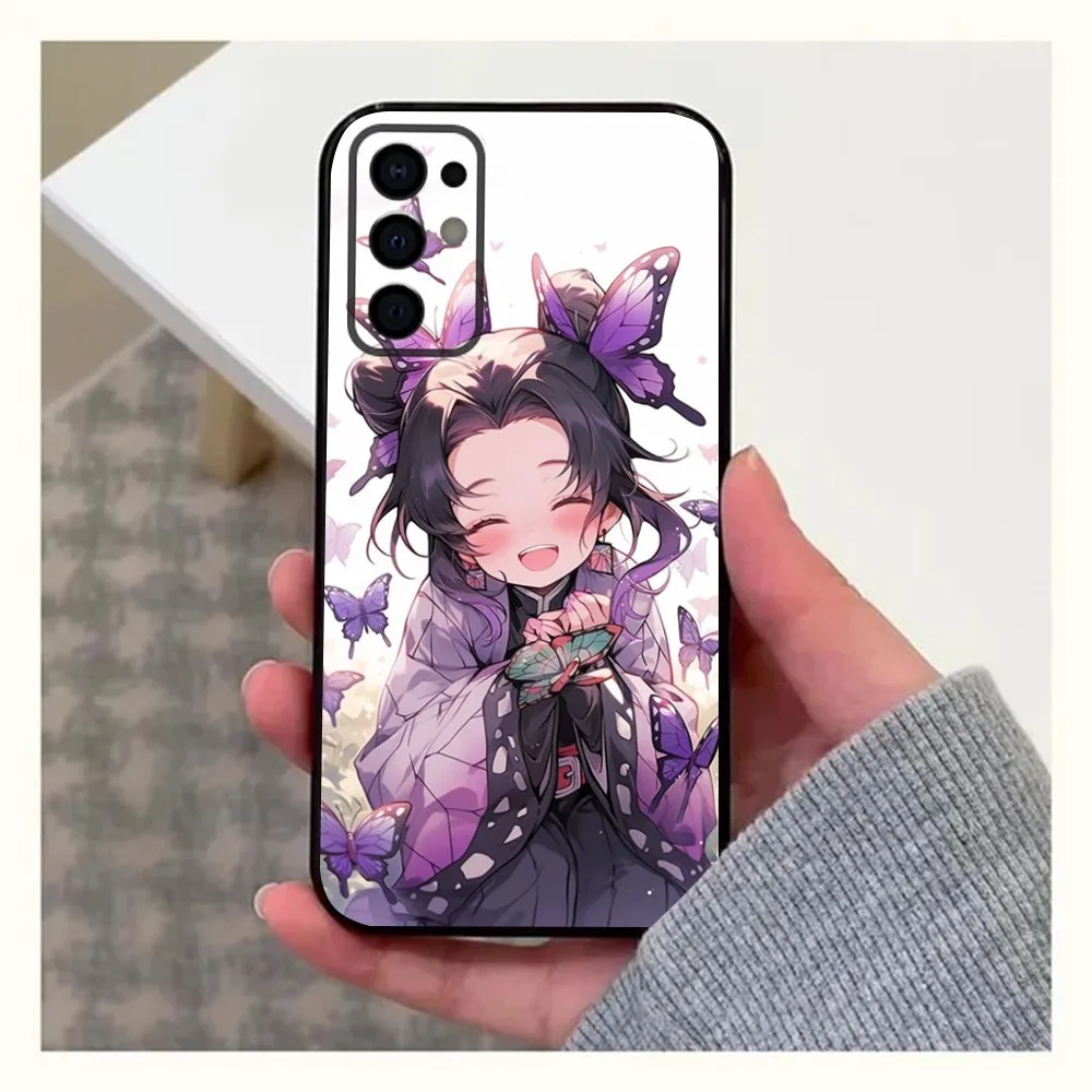 Anime Cute N-Nezuko K-Kamado Phone Case For Samsung S24,S21,S22,S23,S30,Ultra,S20,Plus,Fe,Lite,Note,10,9,5G Black Soft Cover