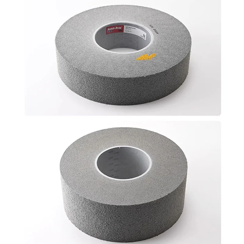 1 قطعة سكروتش برايت نايلون D300mm 3M/LD ضوء إزالة الأزيز طحن عجلات عجلة جلخ لإزالة الصدأ للفولاذ المقاوم للصدأ المصقول #5