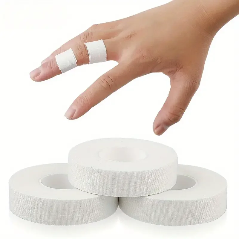 1.25cmx5m 5/10pcs White Tape Fingers Tape Sports Fingers Toe Tape Weight Lifting Boulder Climbing Basketball Training Tape