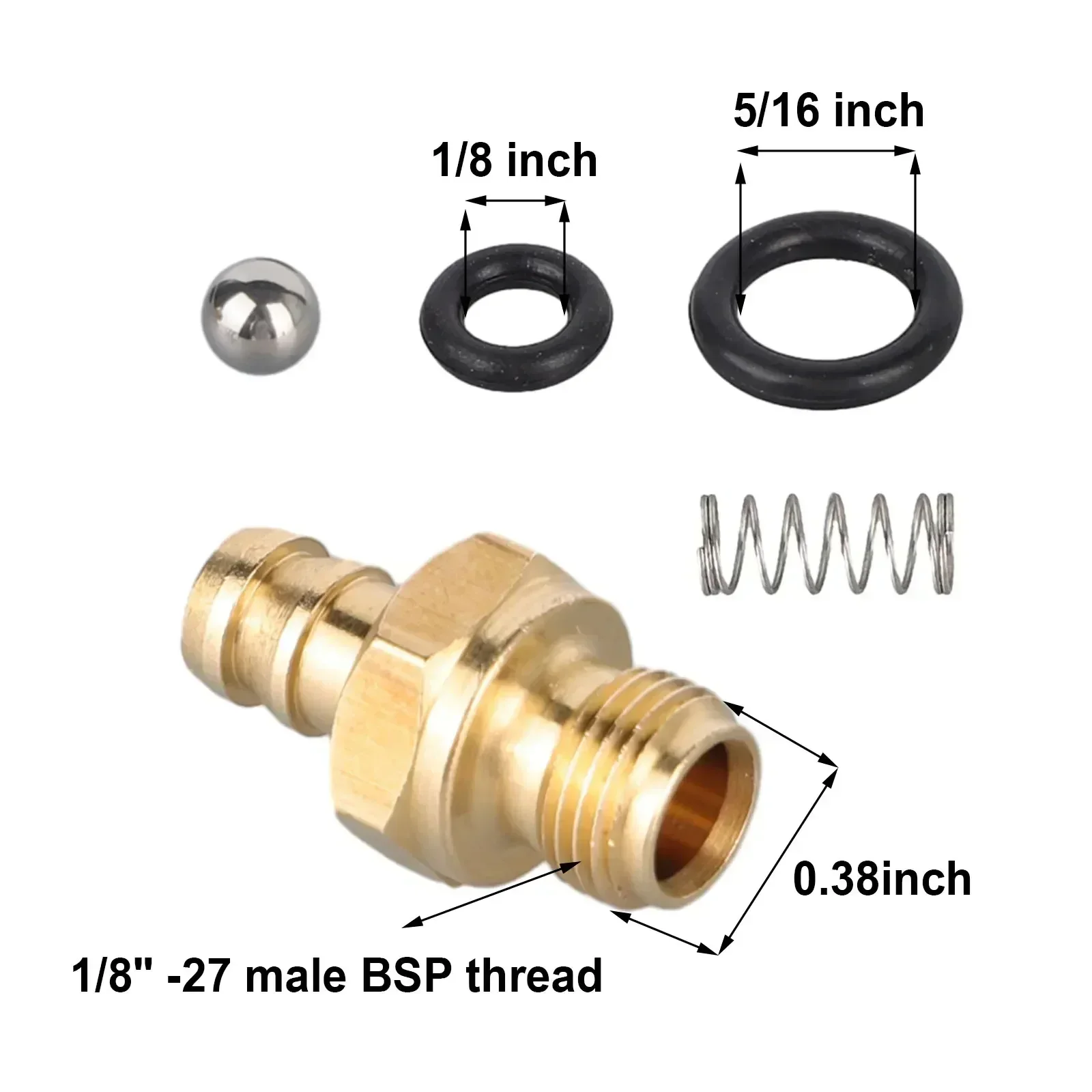 Pressure Washer Convenient Soap Injector for Pressure Washer Compatible with For 190593GS 190635GS 203640GS Pumps