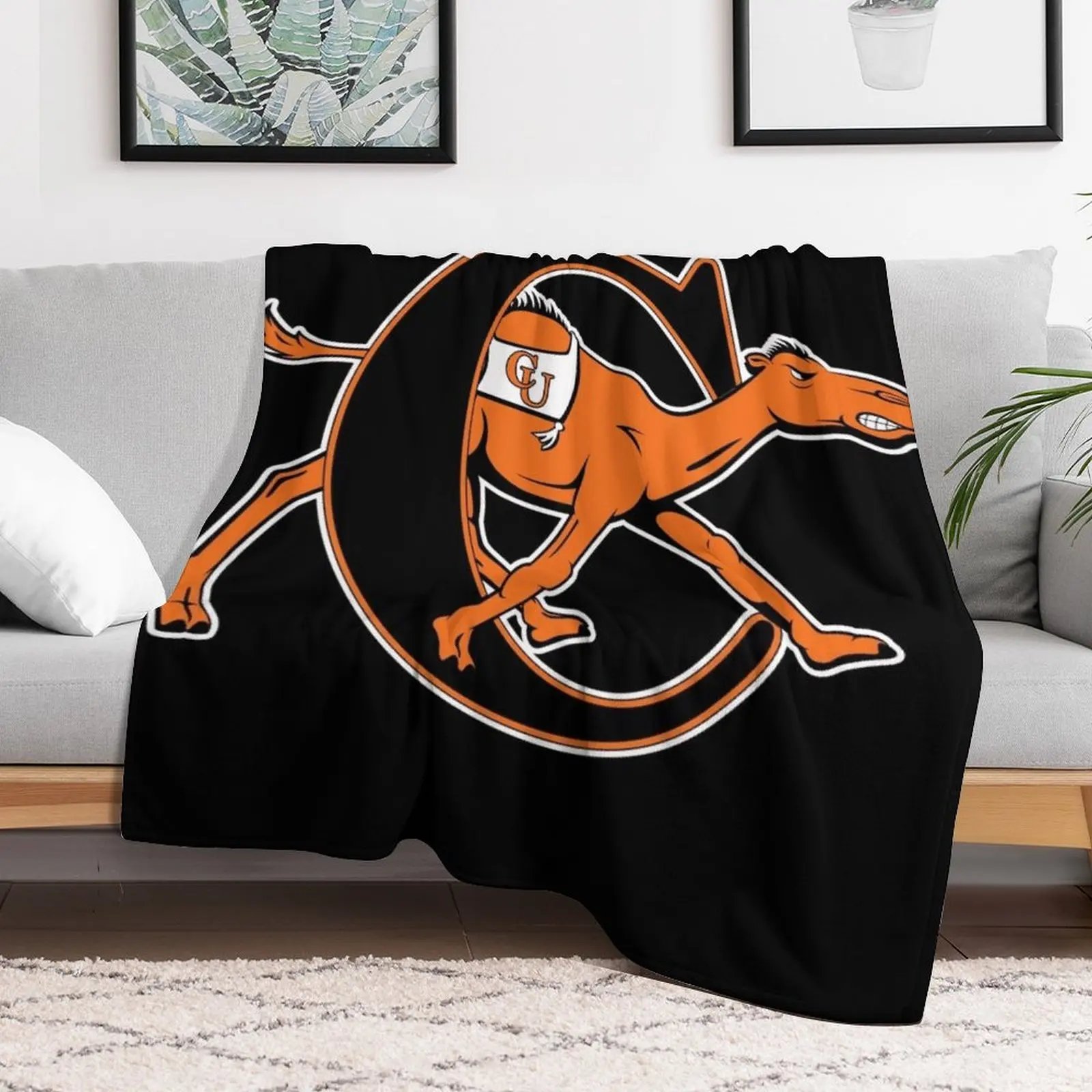 

Campbell University Throw Blanket Decorative Beds Sofa Custom Blankets