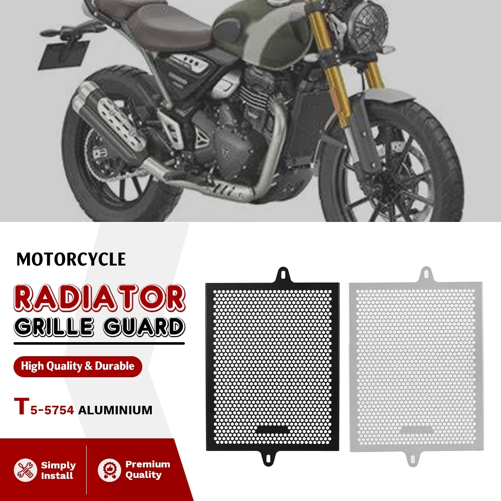 

Motorcycle Radiator Guard Grille Protective Cover Oil Cooler Cover Protector For Scrambler 400 X 2024-2025-2026 Speed 400