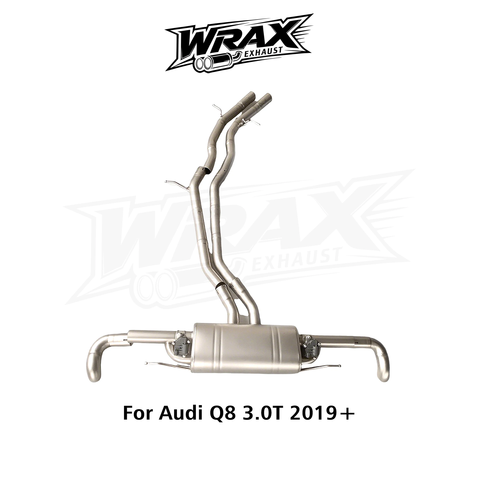 

WRAX Stainless Steel Exhaust for Audi Q8 3.0T 2019+ Valve Catback System Plug-and-Play Easy Installation