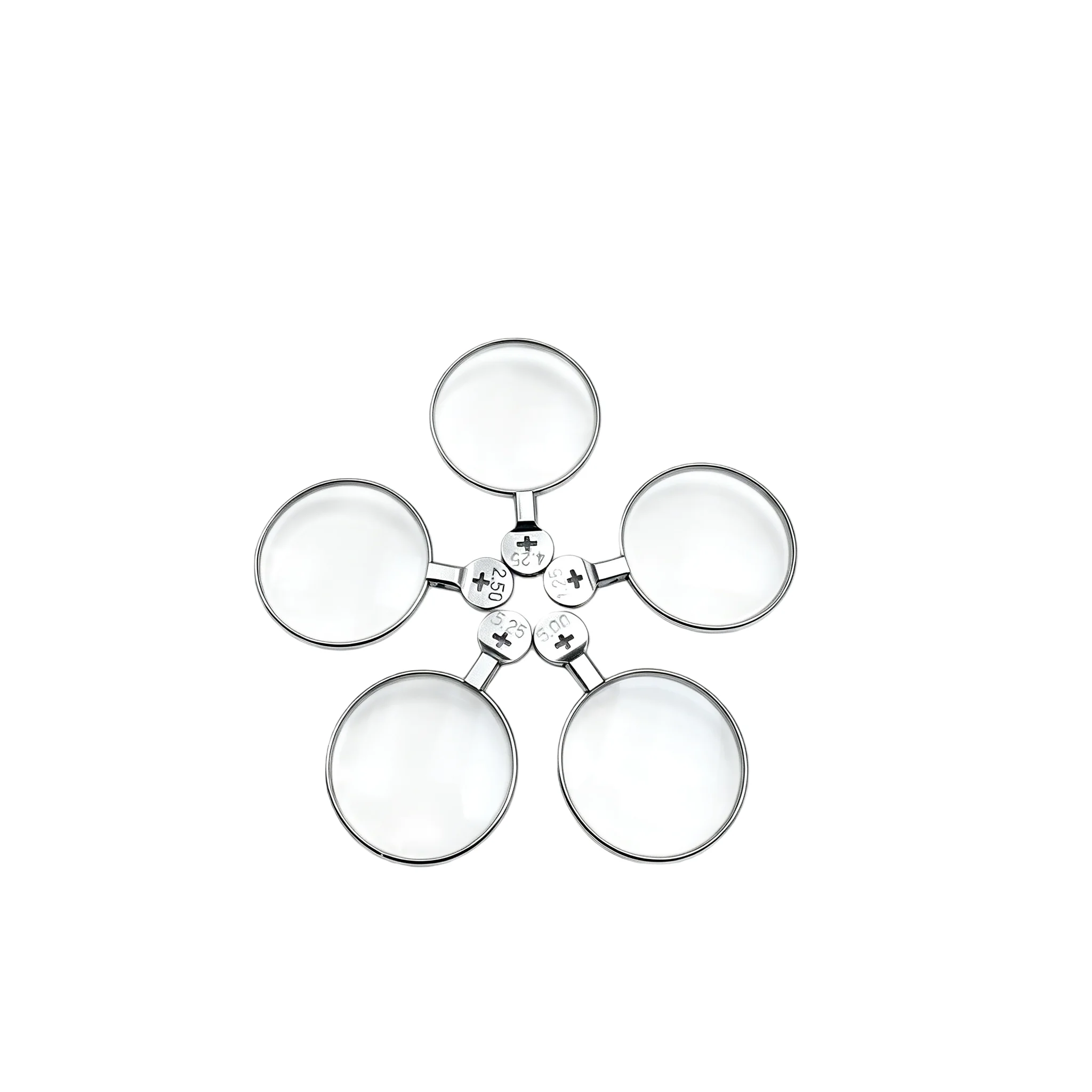 1 Piece Optical Spherical Lens Cylindrical Lens Trial Lens for Trial Lens Set Metal Rim DIA 38mm ±0.12D~±6.00D