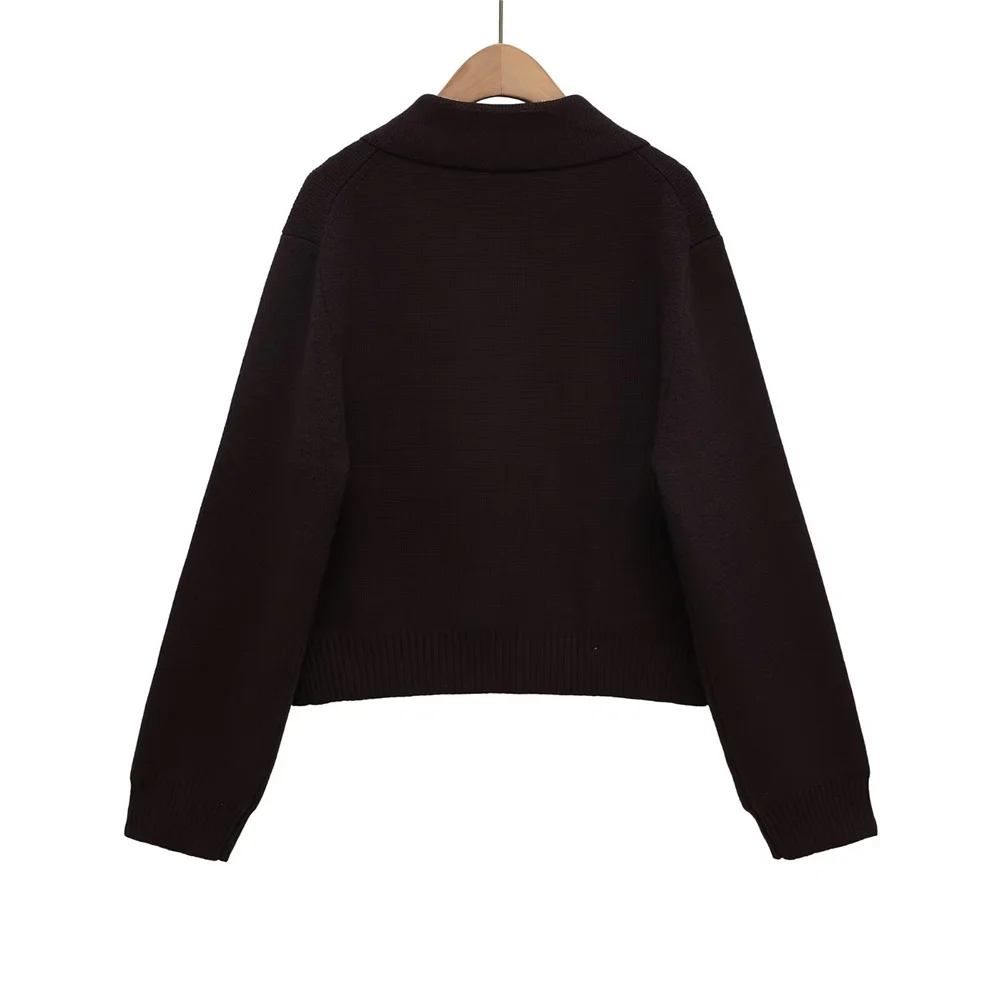 여성용 신상 유럽 및 미국 스타일 더블 브레스티드 라펠 긴 소매 캐주얼 루즈 자켓 가디건