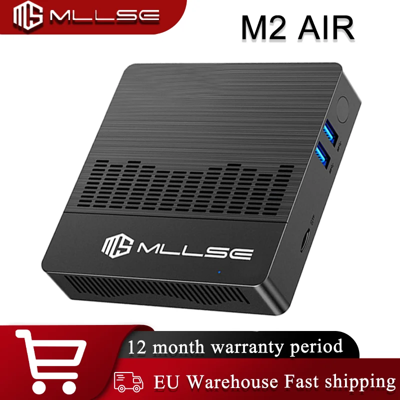 MLLSE-Mini ordenador portátil M2 Air, N4000 procesador Intel Celeron, Windows 11, 6GB de RAM, 128GB de ROM, WiFi de doble banda