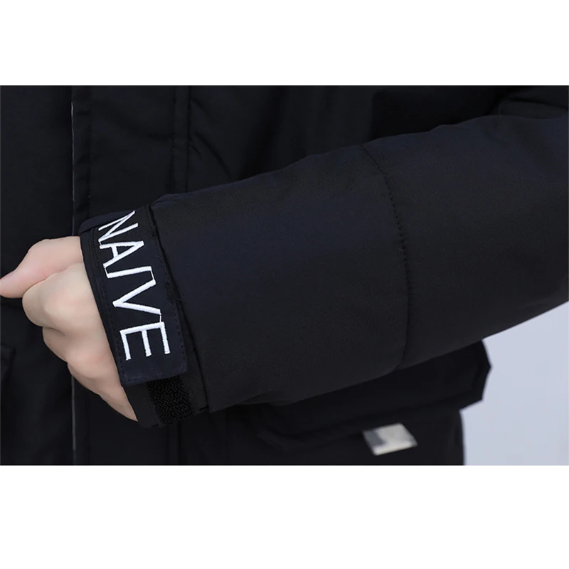 เสื้อแจ็คเก็ตบุหนาสำหรับผู้ชาย ฤดูหนาว พร้อมฮู้ด ผ้าฝ้าย ซับในลายพราง