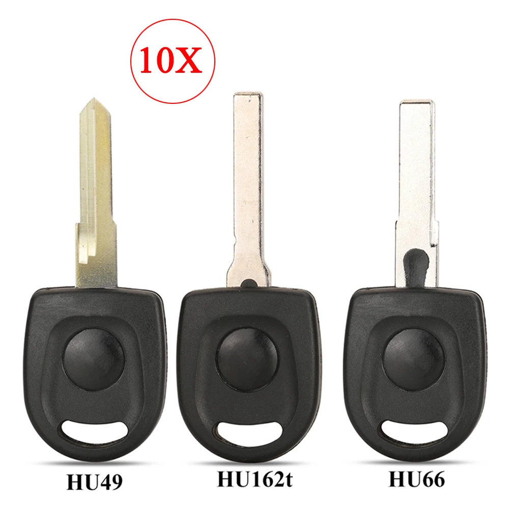 

Jingyuqin 10 шт. транспондер автомобильный дистанционный ключ для VW Polo Golf SEAT Ibiza Leon SKODA Octavia замена HU66 HU162t лезвие