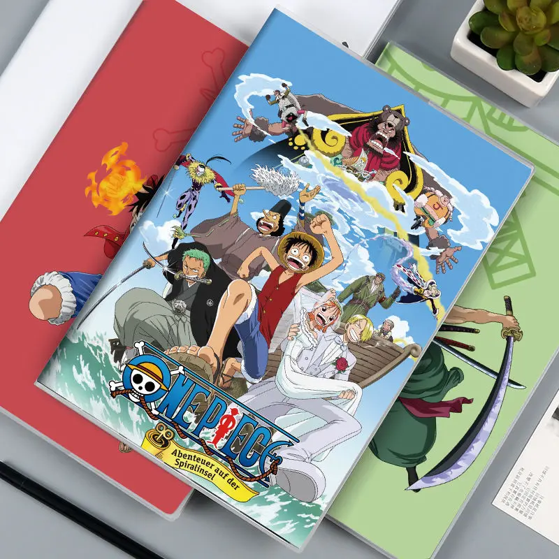 

One Piece anime peripherals Luffy Zoro Chopper Nami Sanji notebook thickened A5 large notepad learning stationery gift wholesale