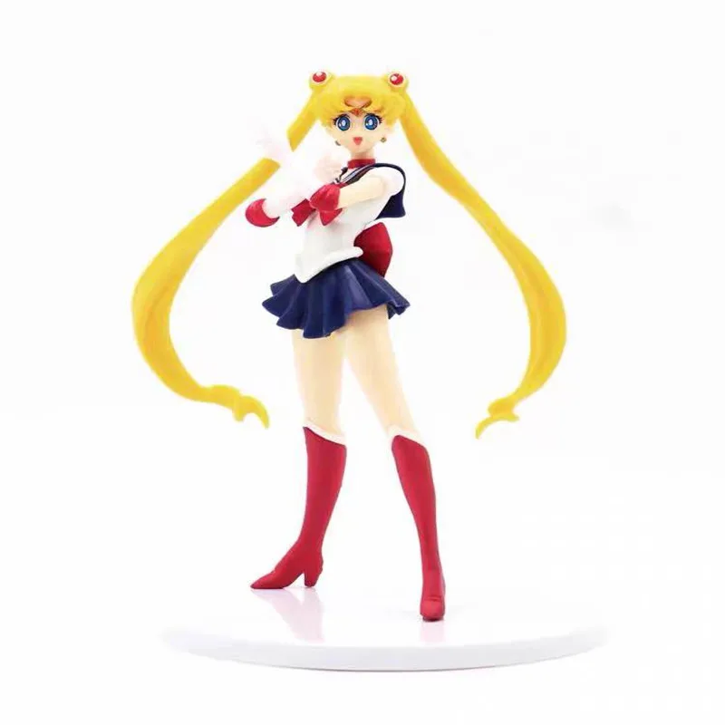 18cm Anime Game Sailor Moon Tsukino Usagi PVC Figure Doll Collectible Model Figurine Toys Gift