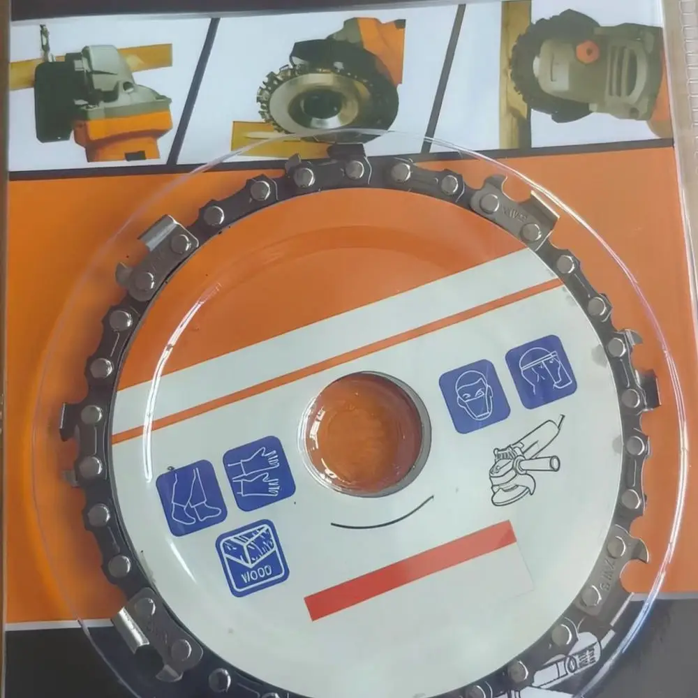 Angle Grinder Chain Disc For KUANGLI Wood Carving Cutting Blade Woodworking Shaping Tool Saw Accessory 4 Inch