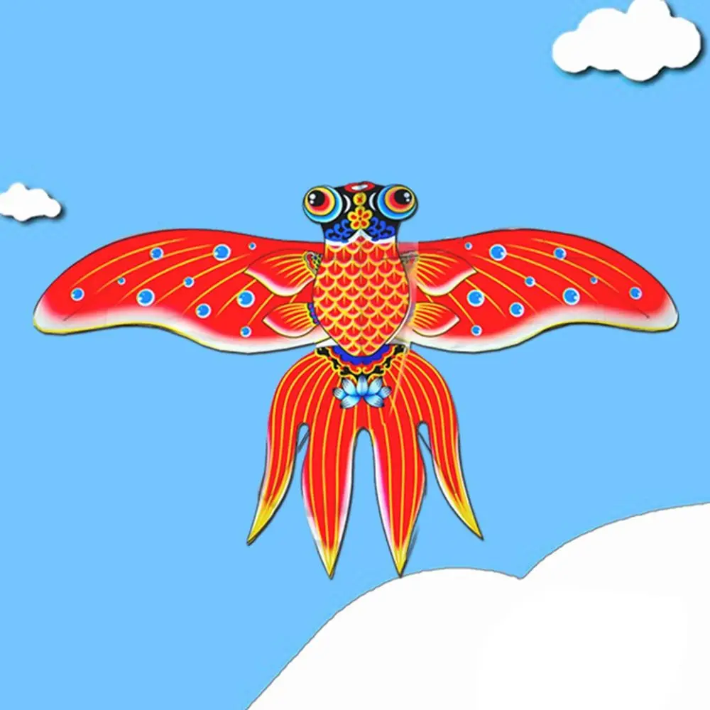 Lustige dynamische Drachen aus Kunststoff, Cartoon, leicht, Angelruten-Drachen, einfache Kontrolle, lange Schwanzdrachen, Kindergeschenk