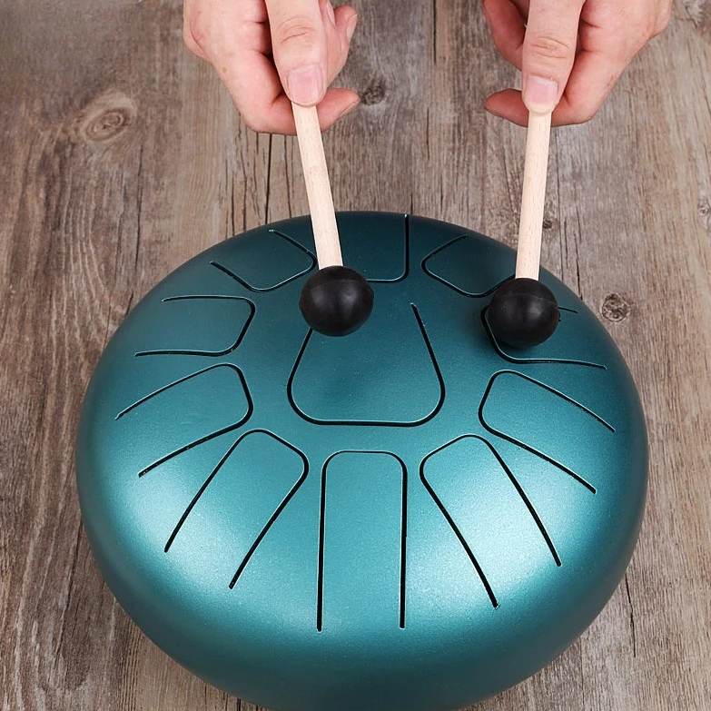 

6 Inch 8 Tone Ethereal Drum Double ToneDrum Sanskrit EmptyDrum Children's Percussion Instrument Hand Disc