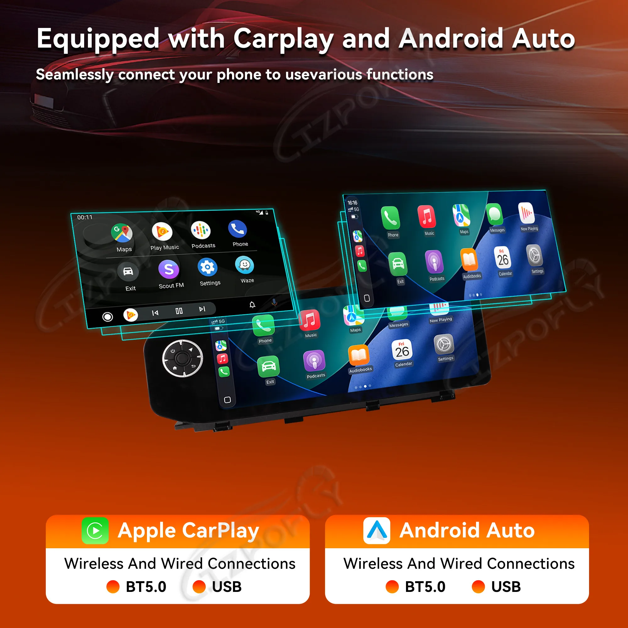 Lizpofly Car Accessories Radio For Lexus LS 2013-2016 Android Auto GPS Navigation Multimedia Stereo Receiver Head Unit