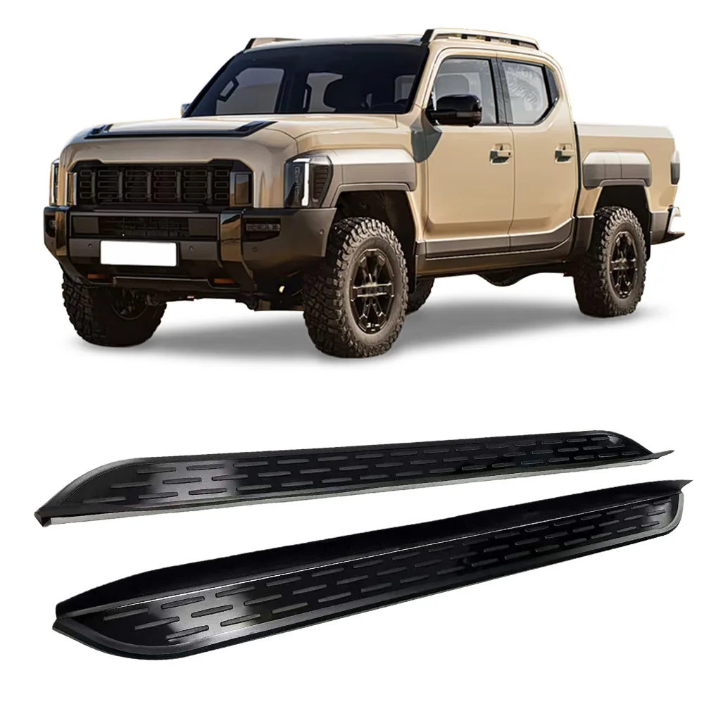 

2PCS Fits for Kia Tasman 2025 2026 Fixed Door Side Step Running Board Nerf Bar Foot Step Protector with Brackets