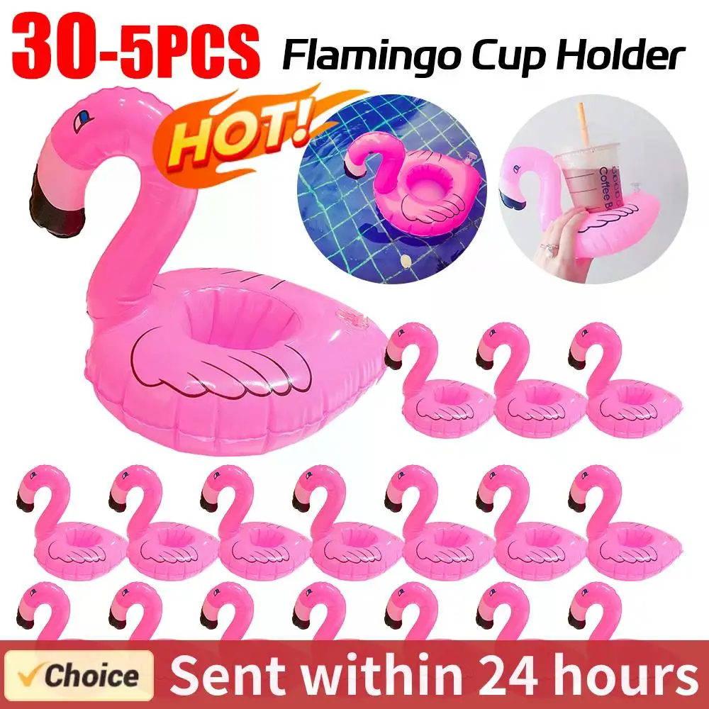 

Надувной подстаканник для напитков, ПВХ плавающая подставка под водой, для бассейна, игрушка-поплавок с фламинго, посуда для напитков, поднос, украшение