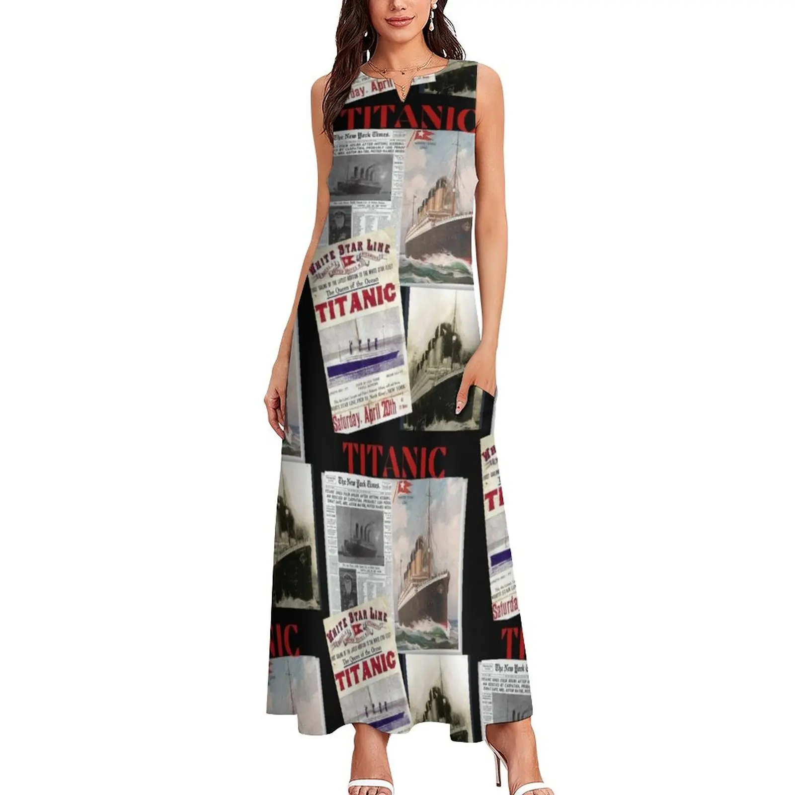 Titanic,iceburg,white star star liners,ship,sticker,jigsaw Long Dress prom dresses 2025 birthday dresses for women