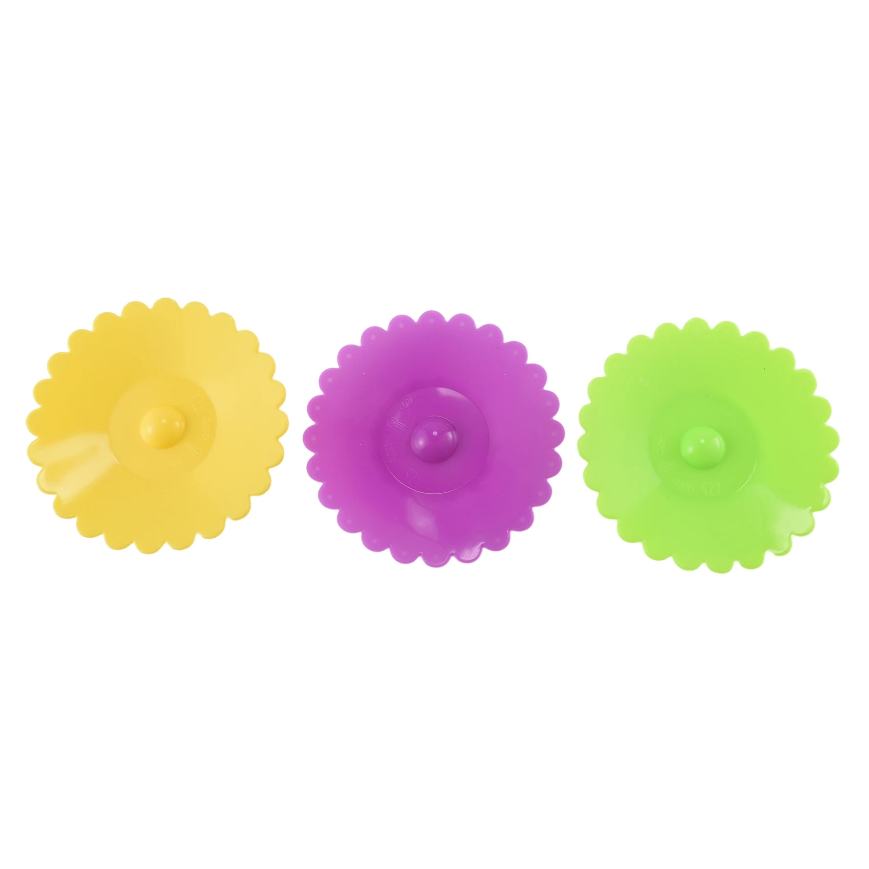 X11AA 6PCS New Cute Anti-Dust Silicone Glass Cup Cover Coffee Mug Suction Seal Lid Cap Food Grade Creative Round Mug Cover