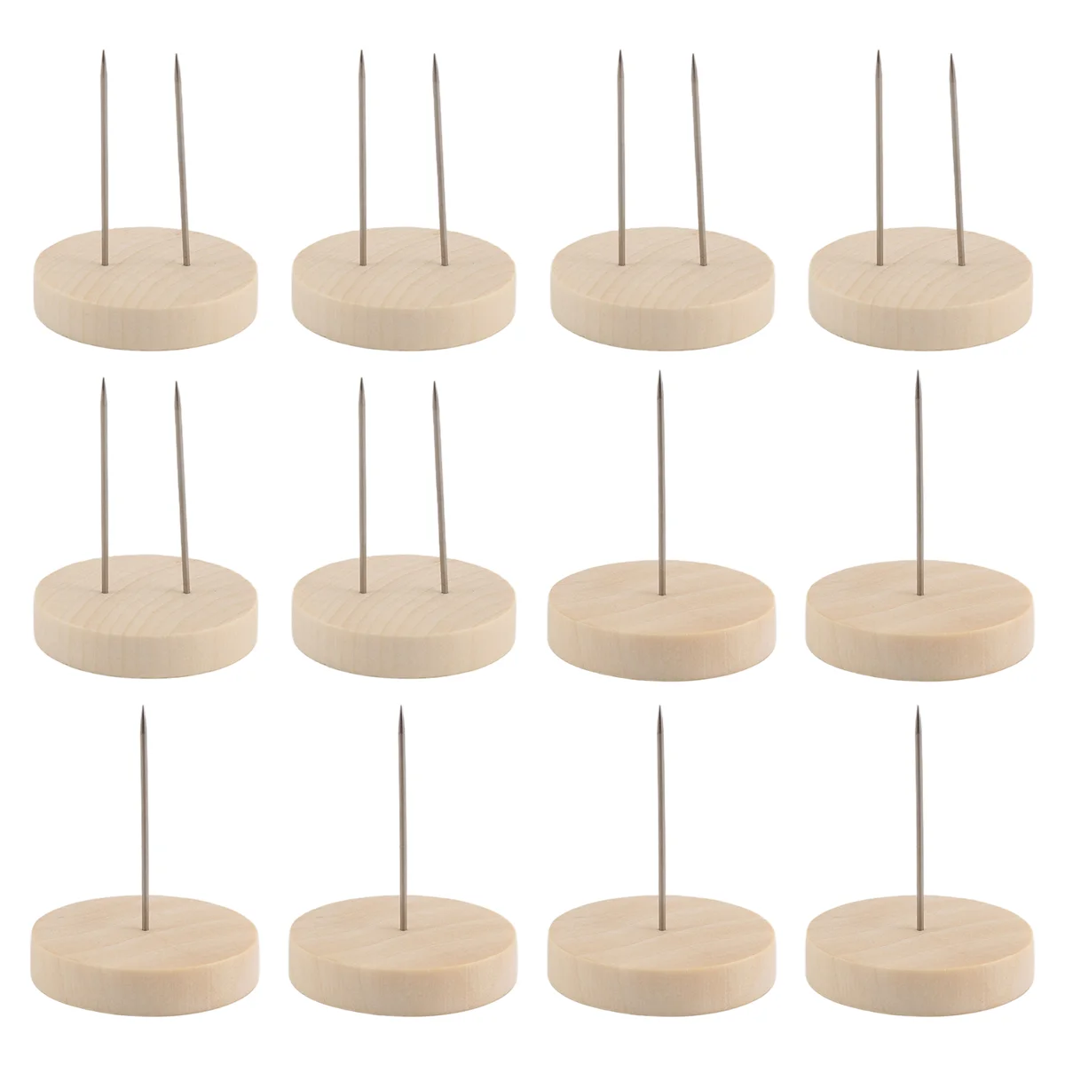

The New ! 12pcs Crochet Doll Stand Doll Stand Felt Animal Doll Toy Wooden Base Support Action Figure Stand