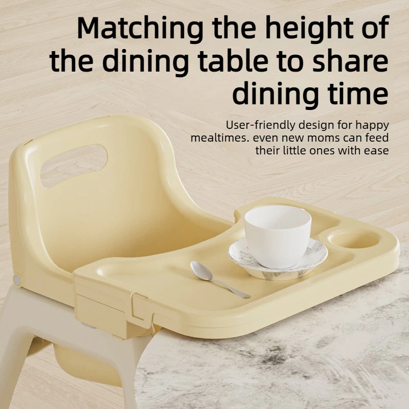 كرسي مرتفع للأطفال، كرسي طاولة طعام منزلي، مطعم متعدد الوظائف، فندق، كرسي مرتفع للأطفال تجاري بعجلات عالمية #3