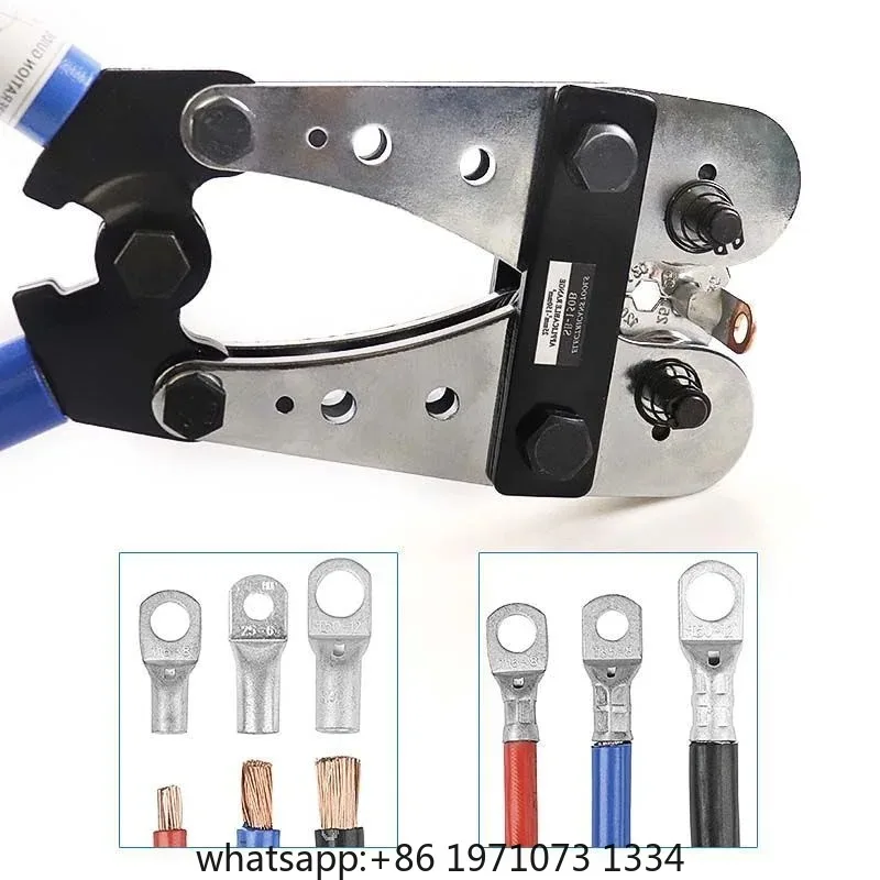 Portable cable manual crimping tool HX-50B crimping pliers 6-50mm ²/  10-0 ferrule terminal crimper hexagonal wiring pliers view 5