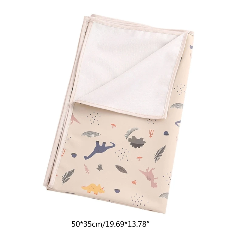 35x50cm Portable Baby Changing Pad Waterproof Reusable Diaper Pad Cover Changing Mat Crib Mattress Sheet