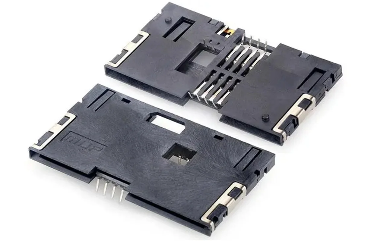 New original MUP-C837 IC card holder 8pinSMT ultra-thin IC card holder 8p+2 10 switch foot normally open