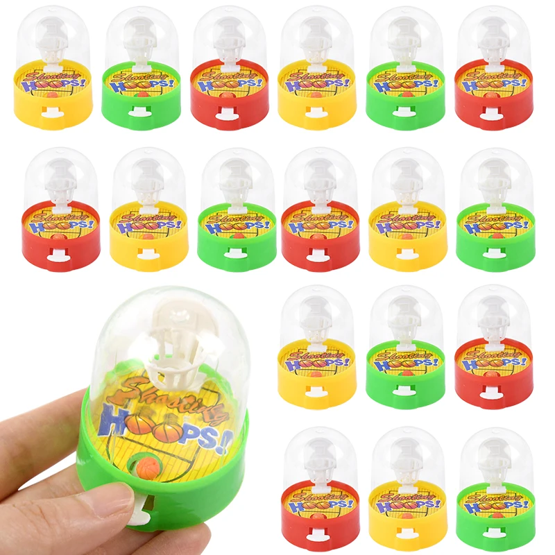 

10pcs Mini Fingers Basketball Shooting Game Handheld Palm Mini Toy For Kids Birthday Party Favors Sport Theme Gifts Box Fillers